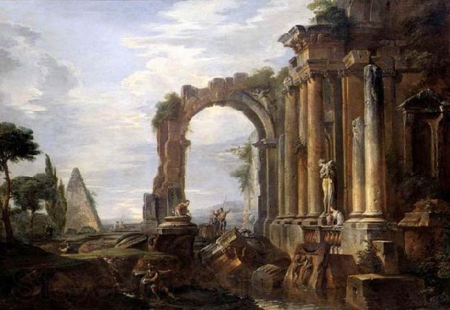 Giovanni Paolo Pannini Capriccio of Classical Ruins